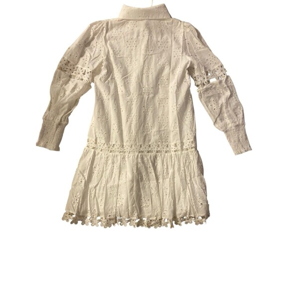 Beulah‎ Women’s Tuckernuck White Embroidered  Dress sz Small - Picture 3 of 15